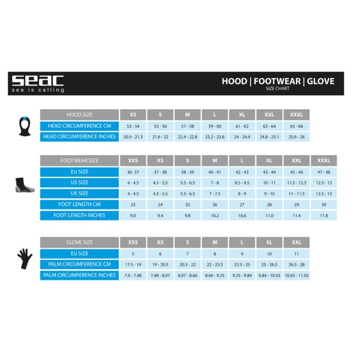 SizeChart_800 CALZARI BASIC HD C/CERN. – Obrázok 13