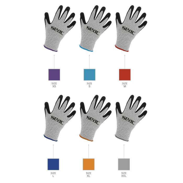 RUKAVICE ROCK GRIP SIVO-ČIERNE – Obrázok 2