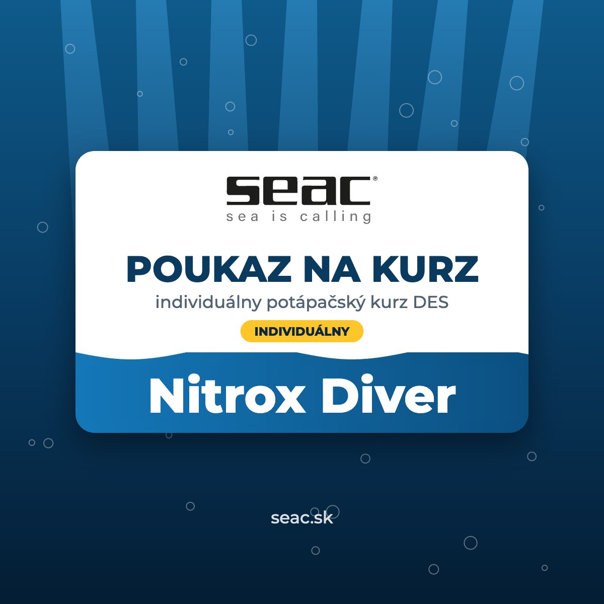 Poukaz na kurz – Nitrox Diver Poukaz na kurz Nitrox Diver – SEAC